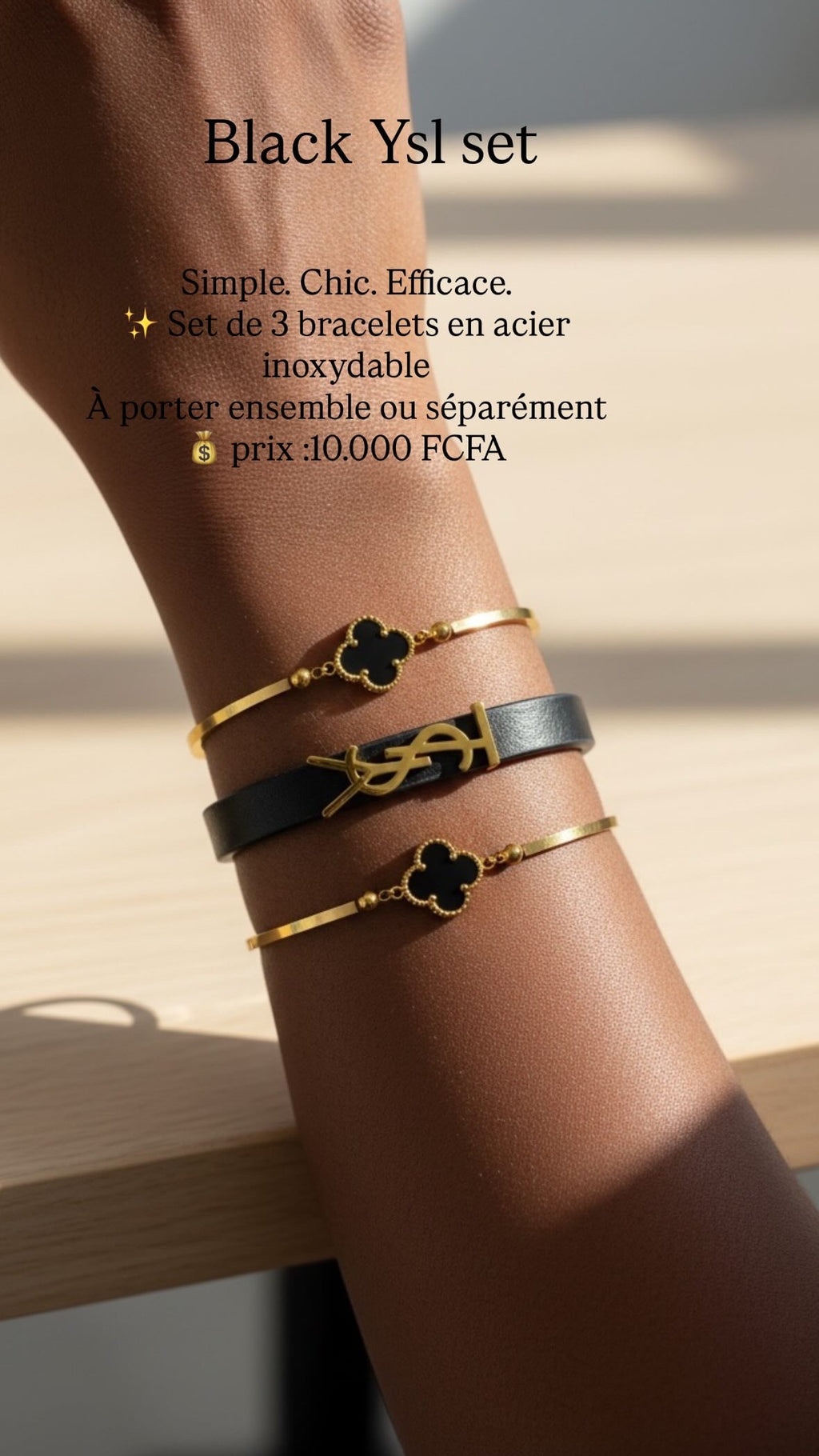 Bracelet YSL Noir