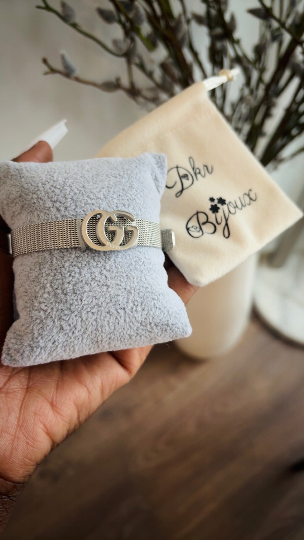 Bracelet Gucci argenté