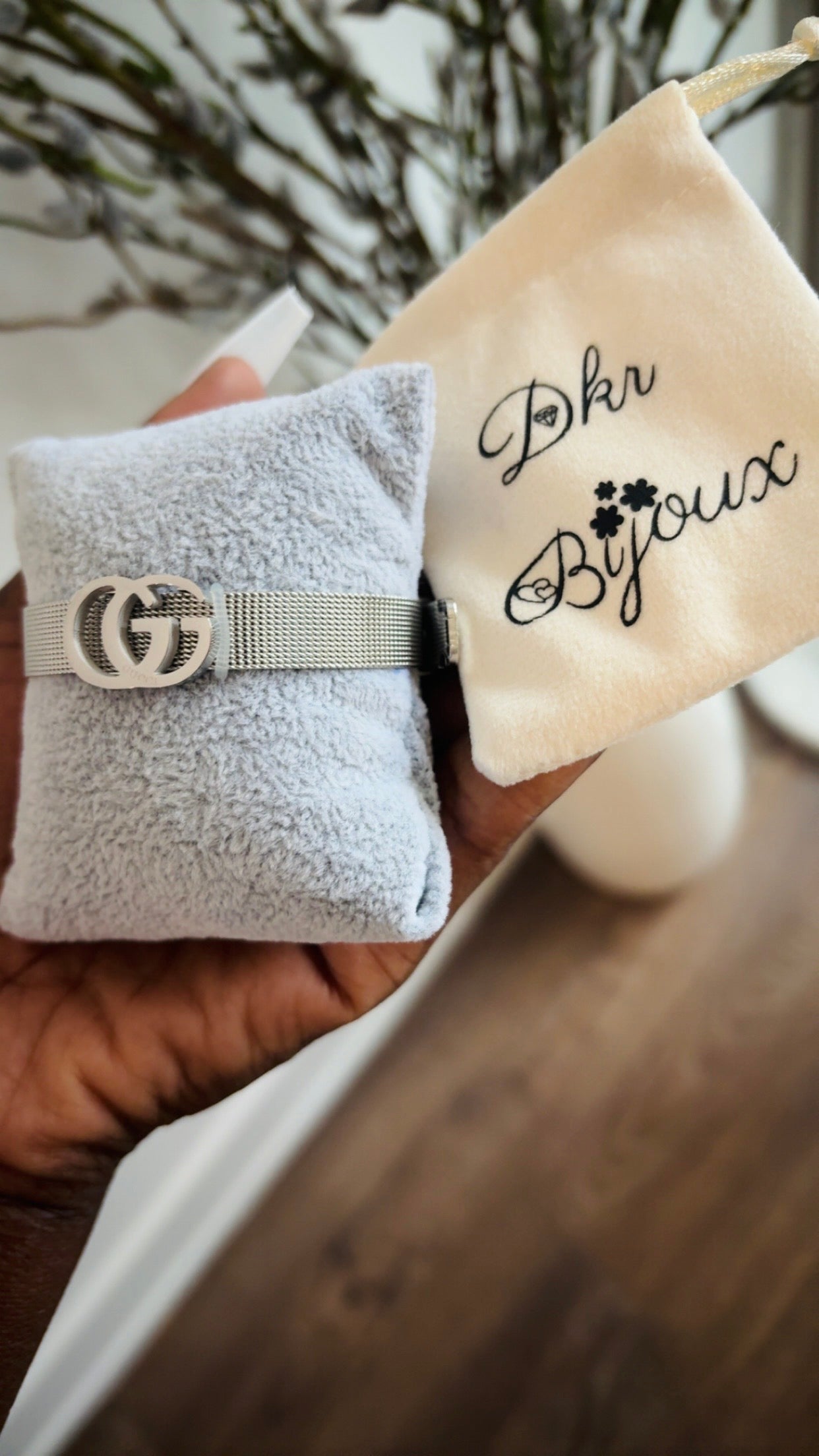 Bracelet Gucci argenté